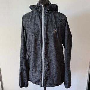 Asics Men's Charcoal Windbreaker